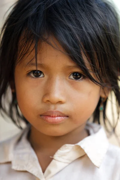 Camboja pequena menina retrato — Fotografia de Stock