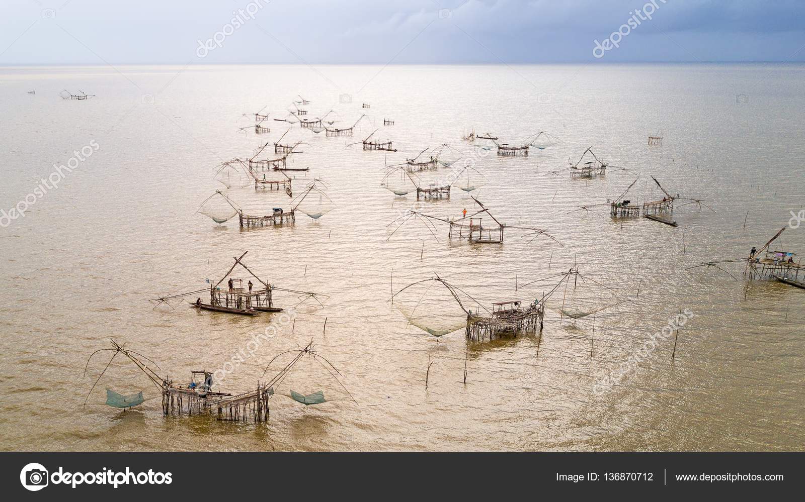 Giant fishing nets Stock Photo by ©smithore 136870712