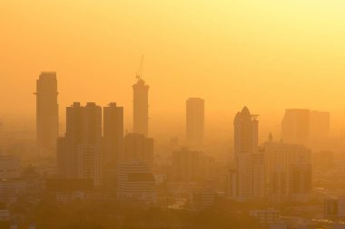 Bangkok sisli gün batımı