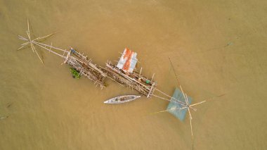 Dev balık ağları Üstten Görünüm