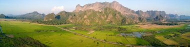 Panormaic dağ manzarası Myanmar