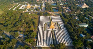 Kuthodaw Pagoda Myanmar havadan görünümü