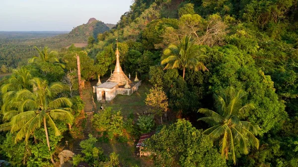 Pagoda Myanmar havadan görünümü — Stok fotoğraf