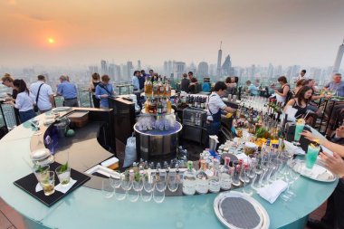 Oktav Çatıdaki bar Bangkok