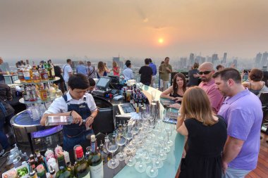 Oktav Çatıdaki bar Bangkok