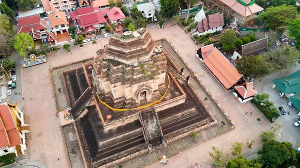 Templo Ruinas budistas vista desde el cielo —  Fotos de Stock