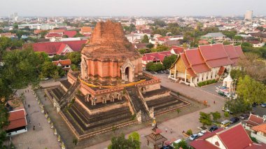 Gökyüzü görünümünden Tapınağı Budist Harabeleri
