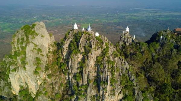 Flygfoto på mountain temple — Stockfoto