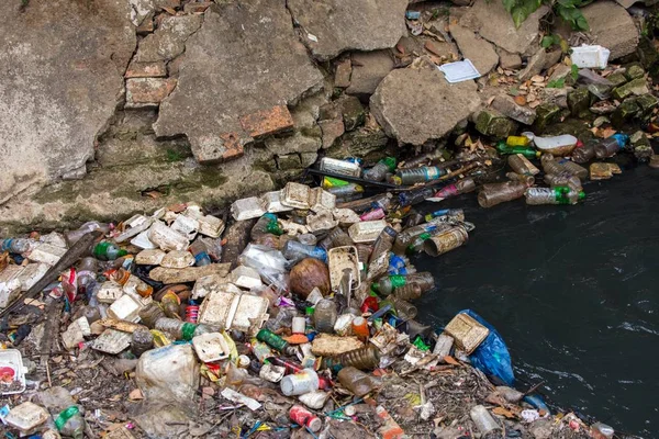 Big garbage nature pollution — Stock Photo, Image