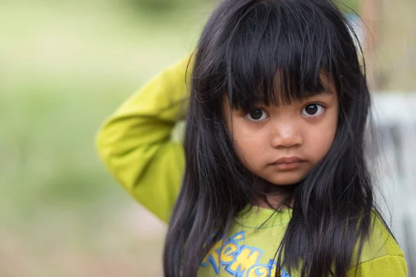 Thai orphan little girl portrait — Stock Photo, Image