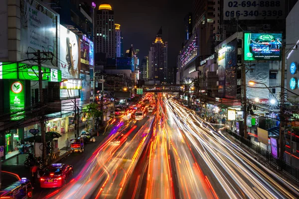 Traffic jam long exposure — Stock Photo, Image