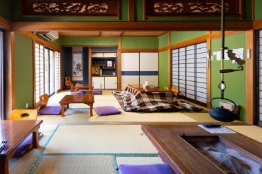 Geleneksel Ryokan Japon evi.