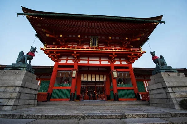 Fushimi Інарі Shrine у Кіото — стокове фото