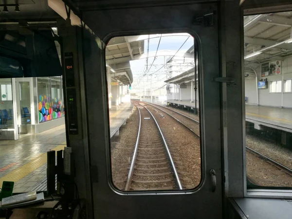한신/산요 히메지 기차 — 스톡 사진