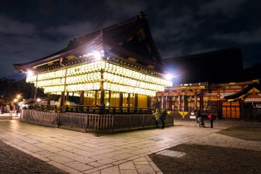 Yasaka Tapınak, Kyoto kağıt fenerler turist ziyaret