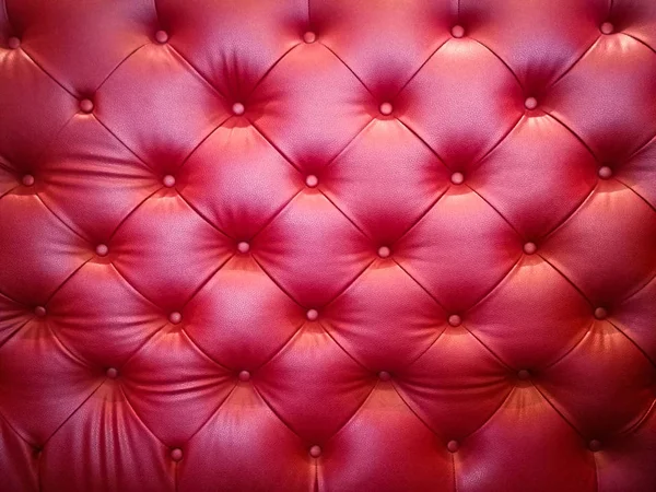 Fundo de couro sofá vermelho — Fotografia de Stock
