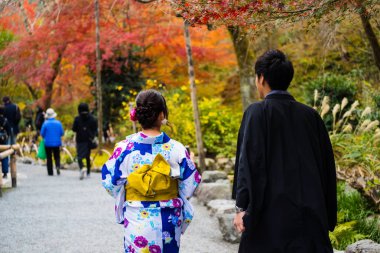 Tenryu-ji, Arashiyama Japon çifte