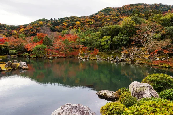 天龍寺、嵐山の紅葉 — ストック写真