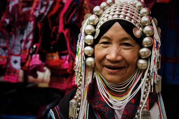 Akha smile tribe woman — Stock Photo, Image