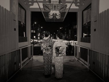 Yasaka Tapınak, Kyoto kimono kızlara