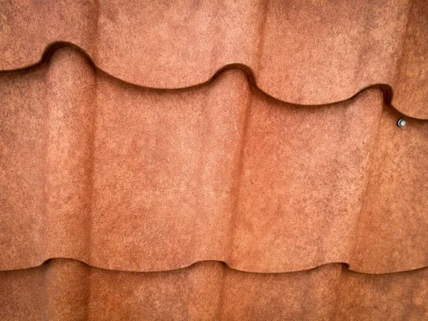 Metallo del tetto marrone grano — Foto Stock