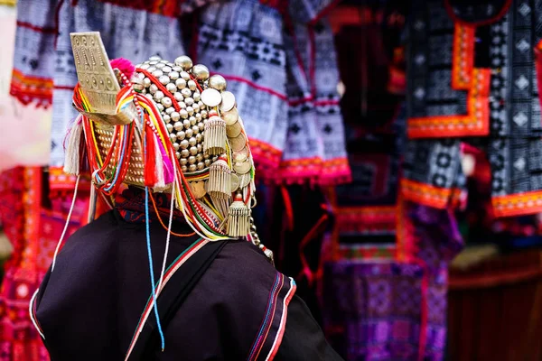 Akha woman with traiditional dress — Stock Photo, Image