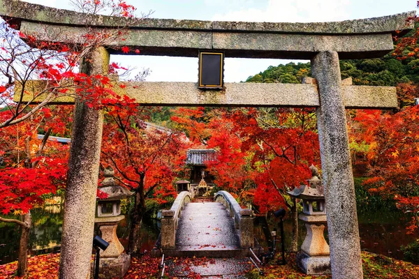 秋の紅葉、京都の永観 — ストック写真