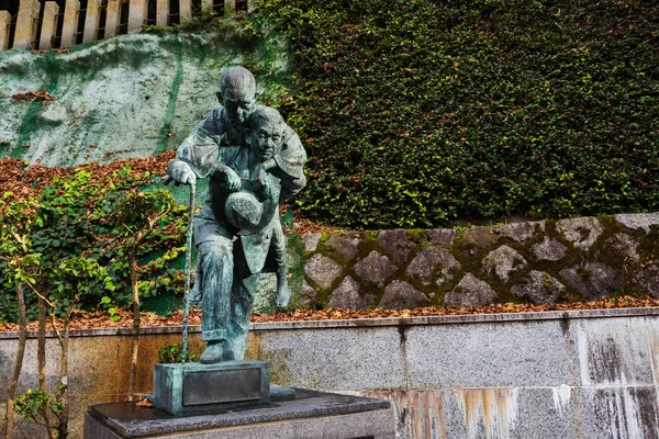 Monument bij Minoo waterval, Osaka — Stockfoto