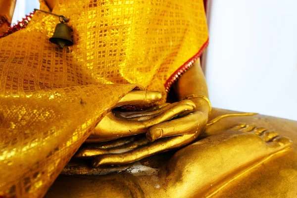 Manos de oro Buda concentración — Foto de Stock