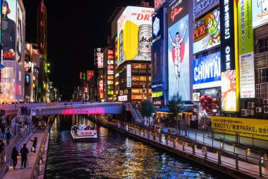 Dotonbori Osaka turist tekne