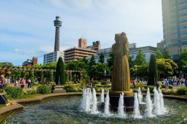 Yokohama Yamashita Park Çeşmede