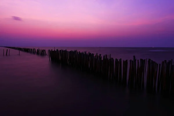 Seascape, hajnalban, Thaiföld — Stock Fotó