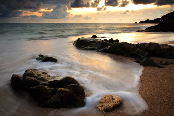 Ładnym o zachodzie słońca, Phuket — Zdjęcie stockowe