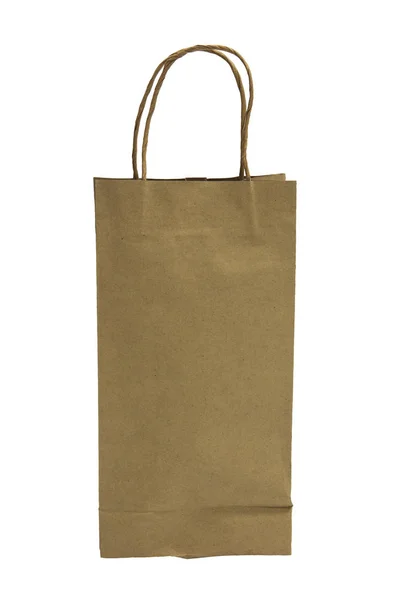 Boş kahverengi uzun kağıt torba — Stok fotoğraf