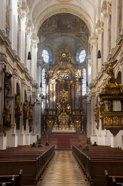 Церква Святого Петра Старий Піт Церкви Мюнхені Німеччина — стокове фото