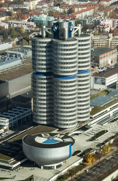 Bmw Hoofdkantoor München Duitsland Stockafbeelding