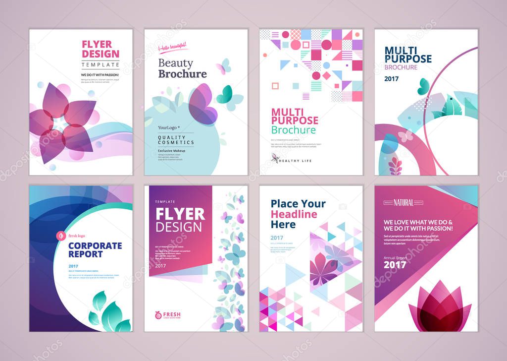 Vector illustrations for marketing material, ads and magazine, products presentation templates.