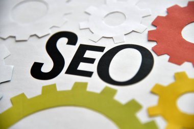 SEO tasarım konsepti için web afiş.
