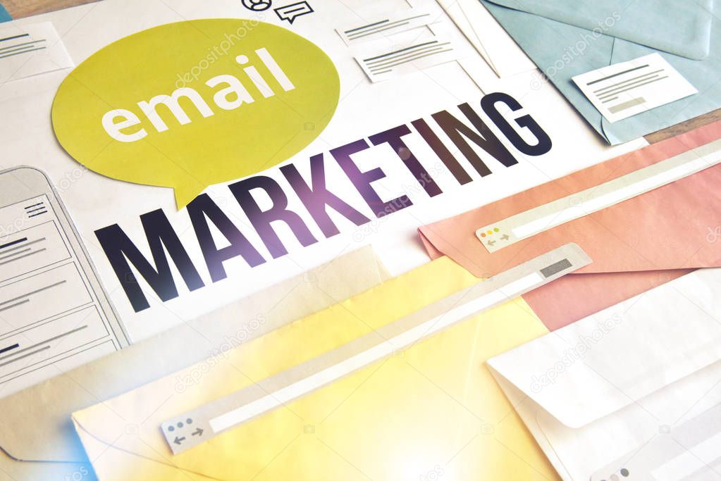 Email marketing concept design