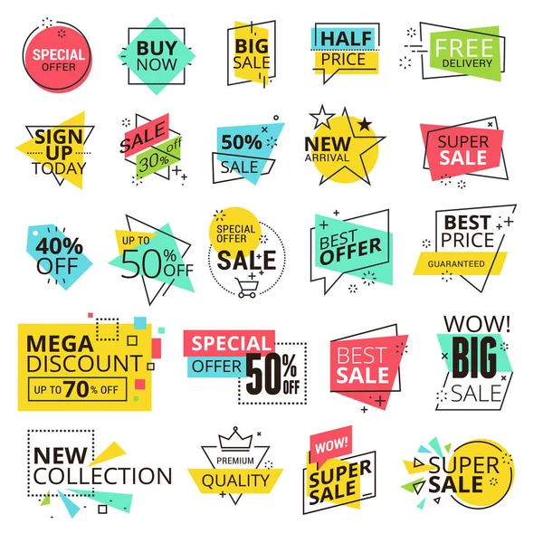 Коллекция Sale Labels — стоковый вектор