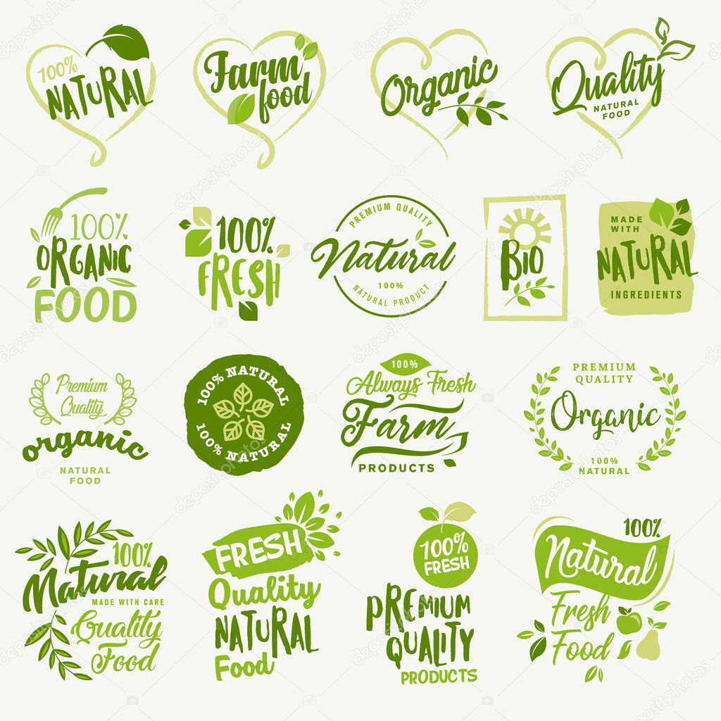 Vector illustration concepts for web design, packaging design, promotional material.