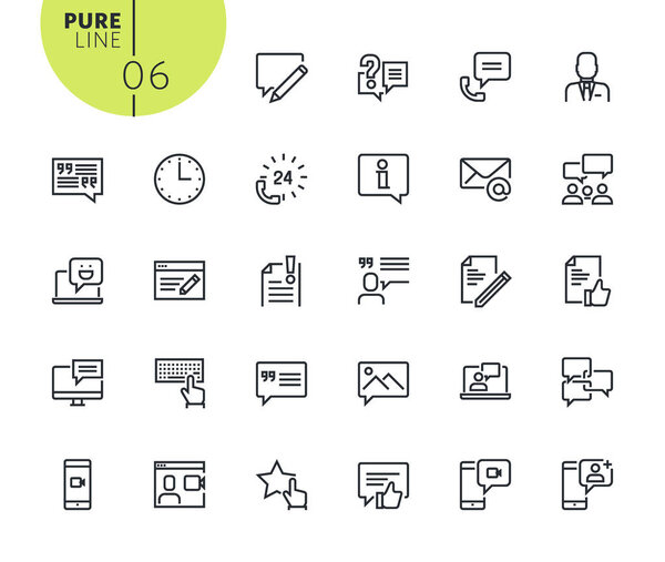 Набор икон в социальных сетях и сетях
   