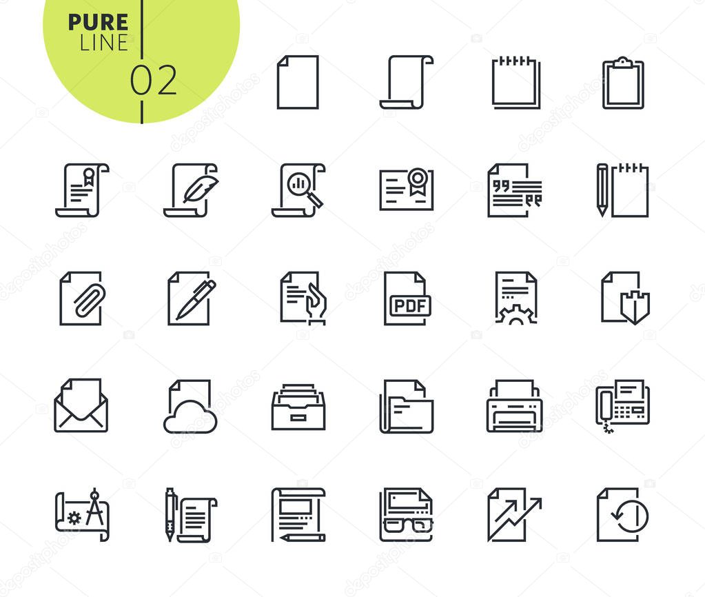 Modern outline web icons collection for web and app design and development. Premium quality vector illustration of thin line web symbols.