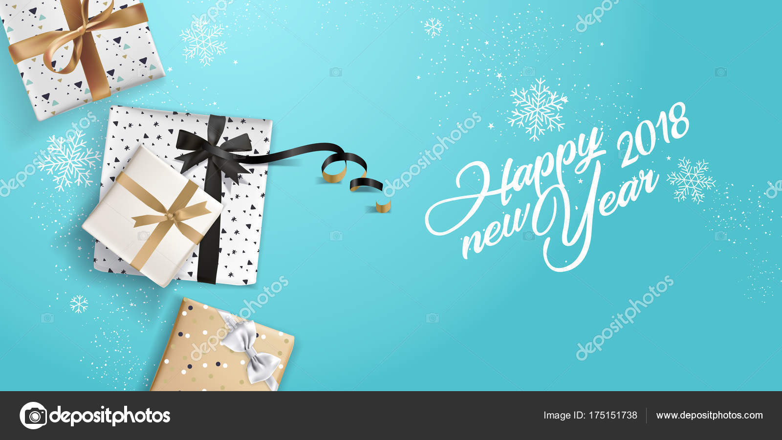 new year greeting card vector illustration concept greeting cards