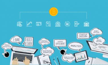 Bitcoin ticaret platformu. Düz tasarım stili web afiş blockchain teknoloji, bitcoin, altcoins, cryptocurrency madencilik, finans, dijital para piyasası, cryptocoin m-cüzdan, kripto Satım. 