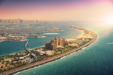 Palmiye Adası Dubai, havadan görünümü