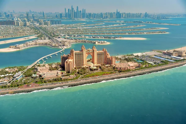 Панорамним Видом Дубай Від Палм Айленд — стокове фото