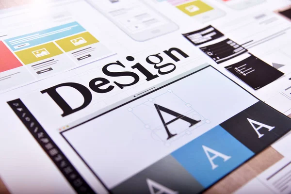 Concept Design Concept Créatif Pour Site Web Bannière Mobile Marketing — Photo