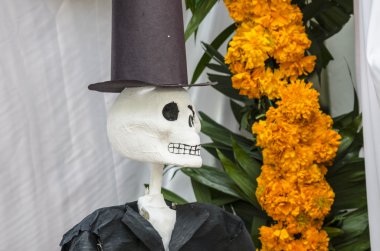 Catrin. Geleneksel Meksika kafatası