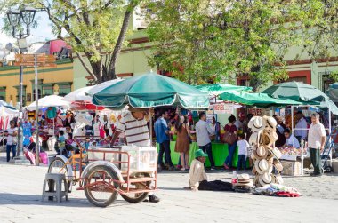 Satıcılar. Oaxaca, Meksika